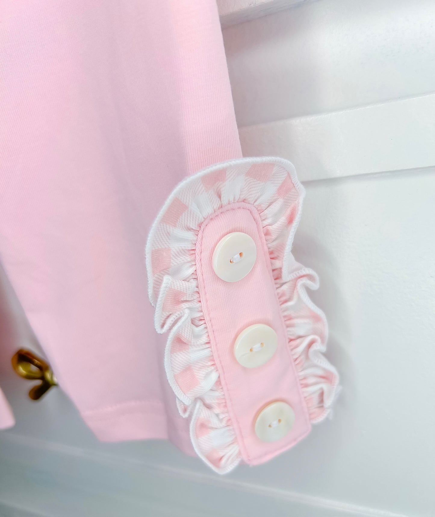 French Knot Bows Gingham Set