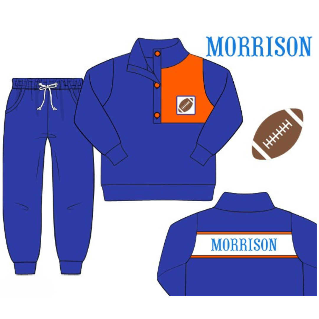 Royal Blue & Orange Game Day Set
