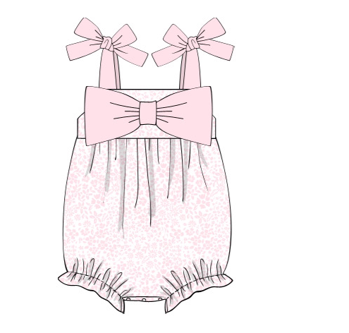 Pink Floral Bow Bubble