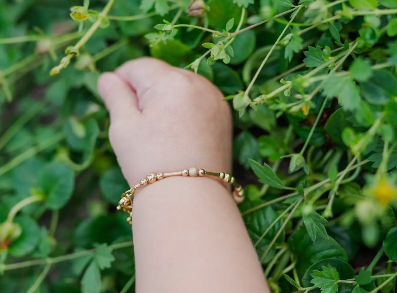 14K Gold-Plated Stardust Beads Reese Bracelet