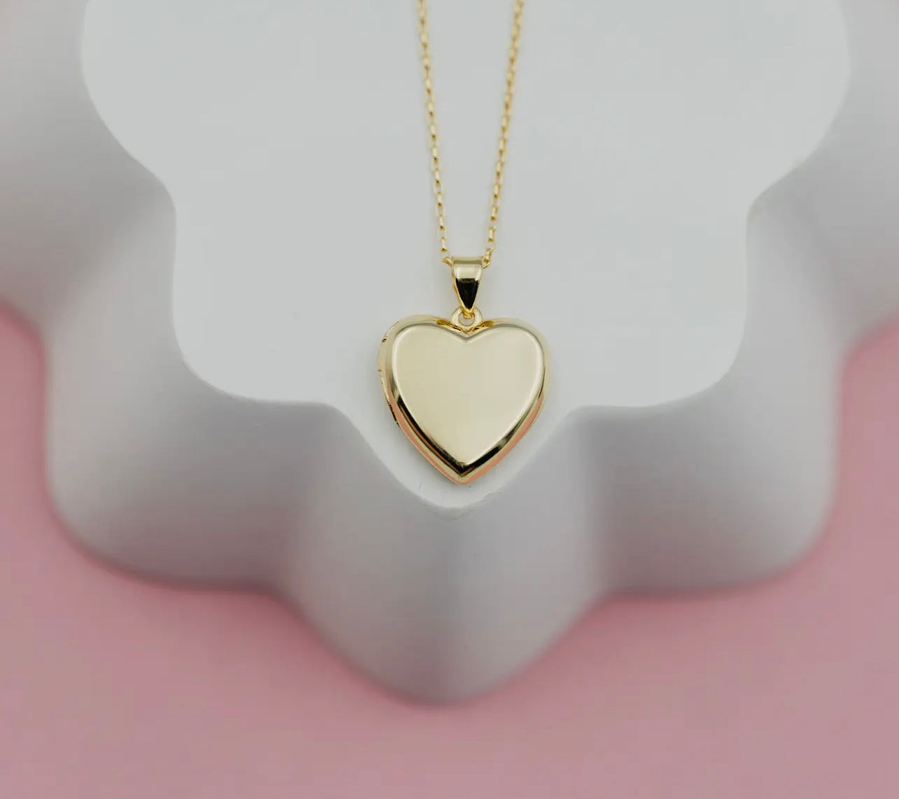 14K Gold Plated Locket (14 inch)