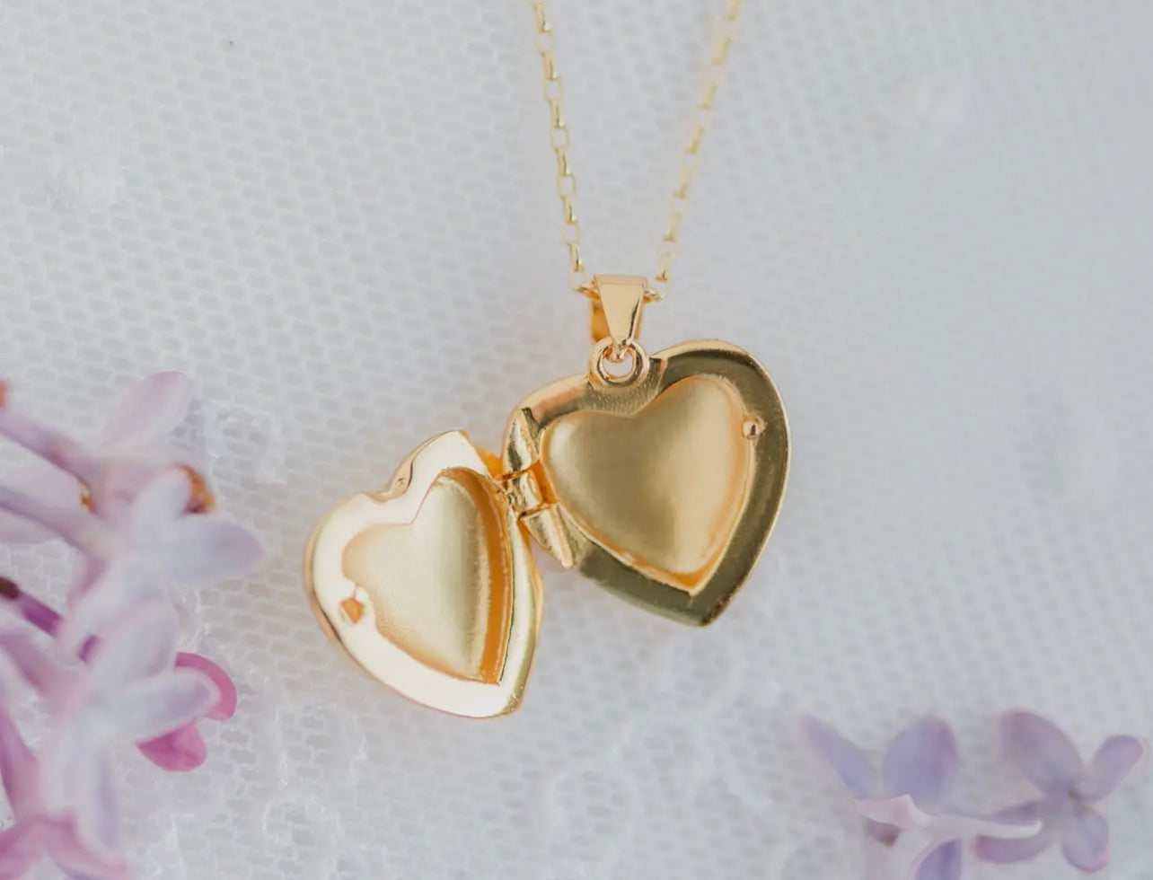 14K Gold Plated Locket (14 inch)
