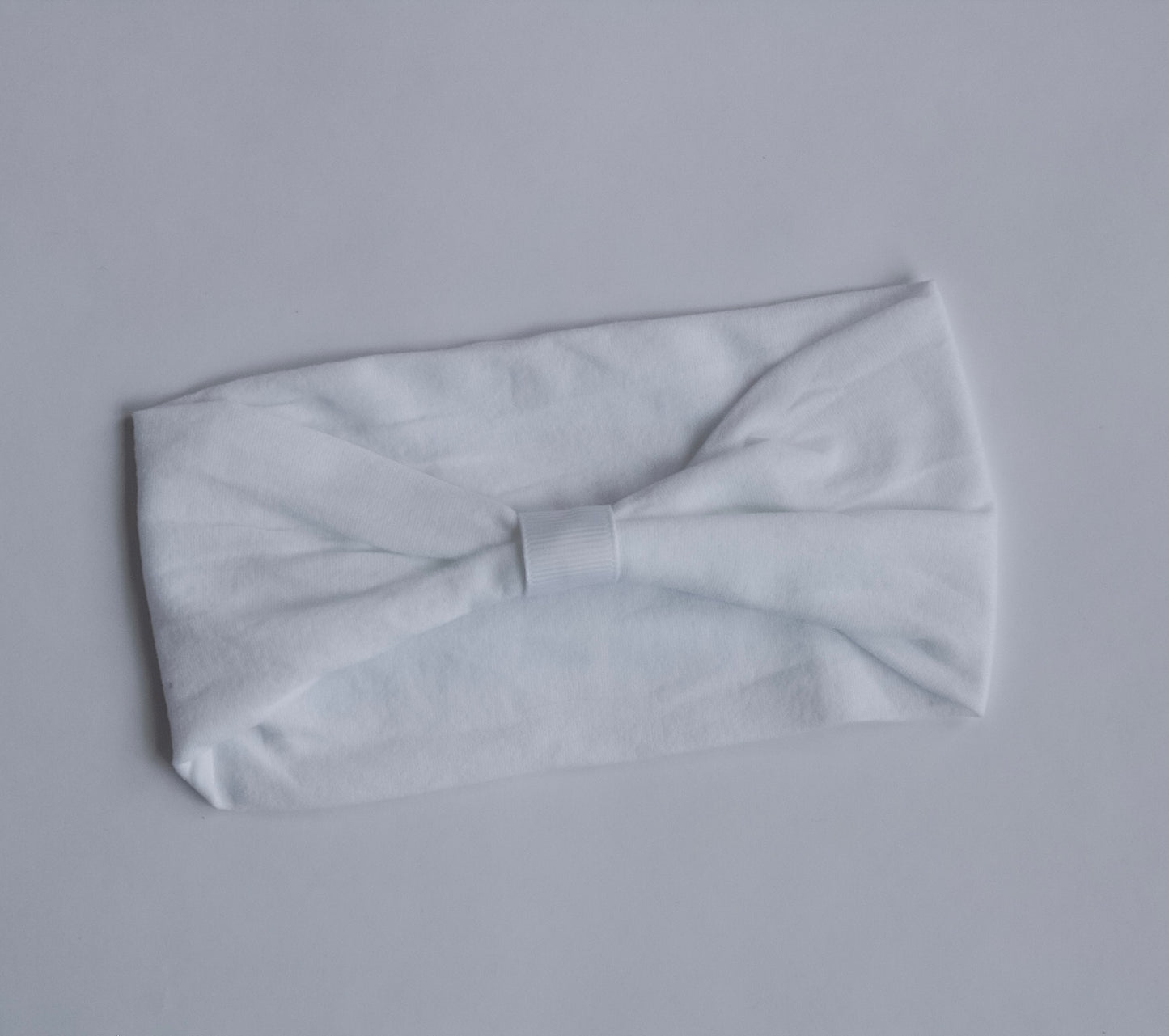 Wide Pantyhose Headband. Just add a Bow! (Light pink & White)