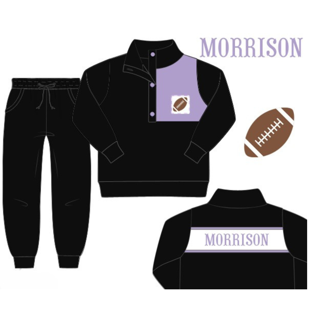 Black & Purple Game Day Set
