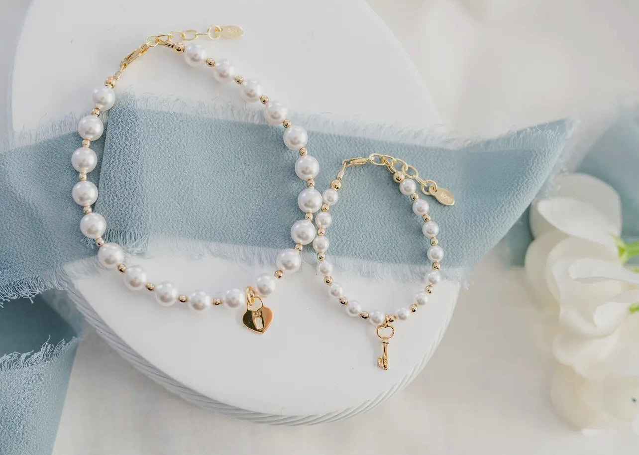 14K Gold-Plated Mom and Me Bracelets
