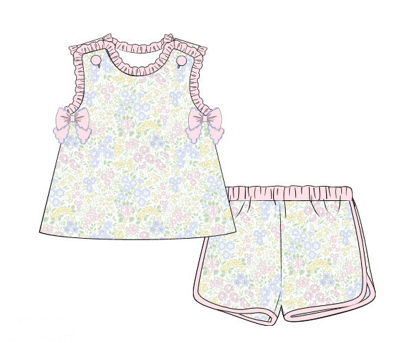 Florals and Scalloped Bows Play Set