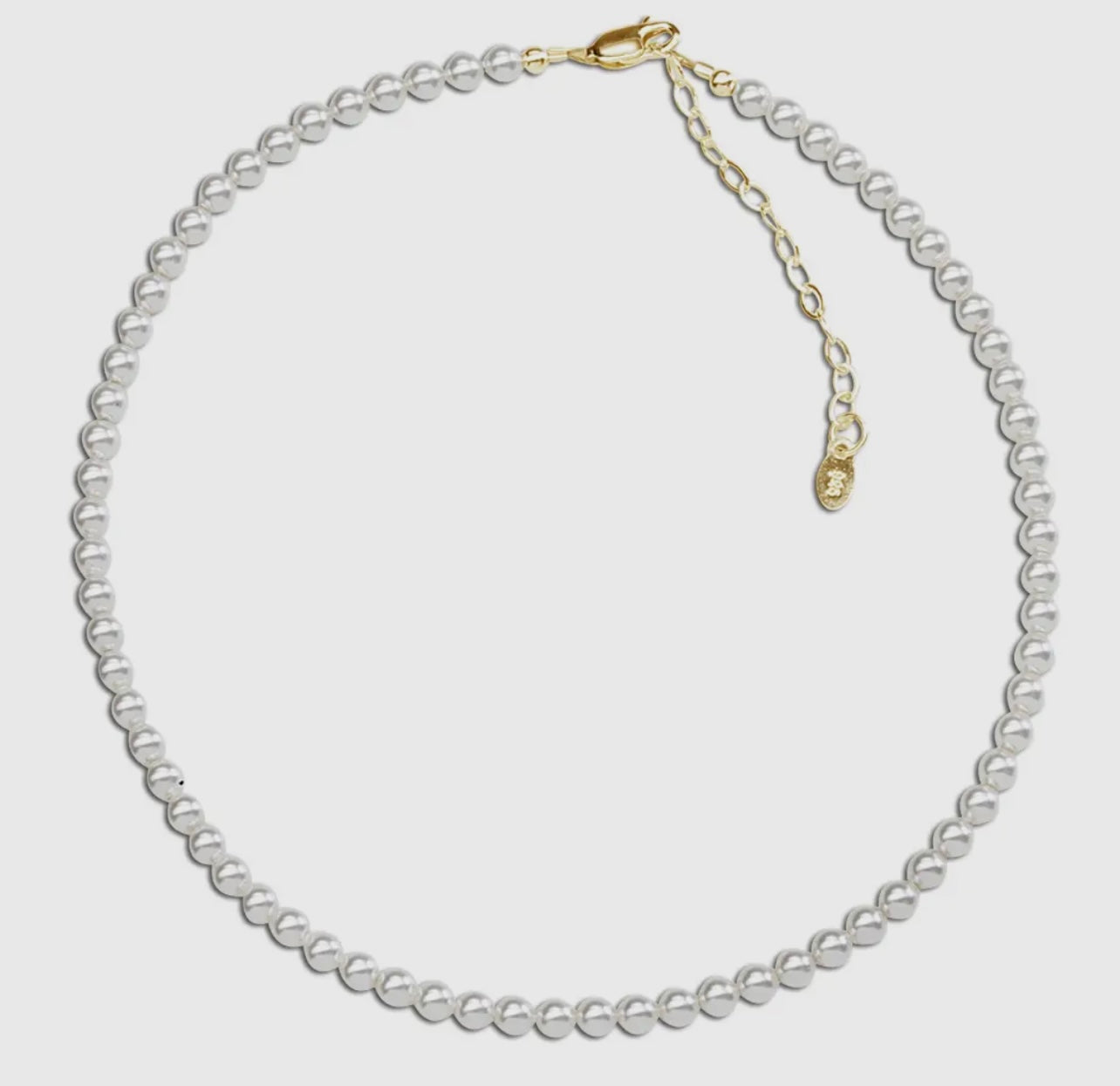 14K Gold-Plated Pearl Necklace