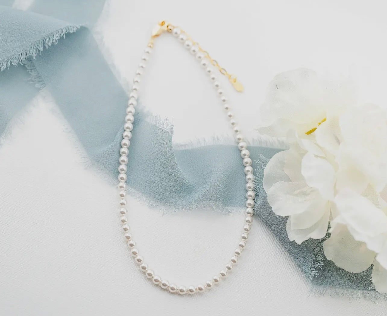 14K Gold-Plated Pearl Necklace