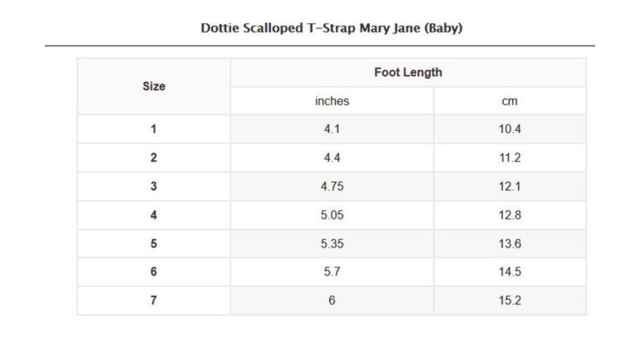 Dottie Scalloped T-Strap Mary Jane (Baby)