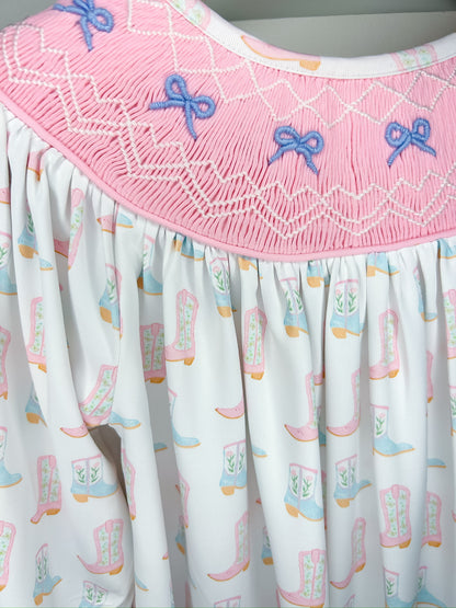 *Pre-Order* Hand Smocked Boots & Bliss Bubble! (ETA December)