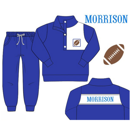 Royal Blue & White Game Day Set