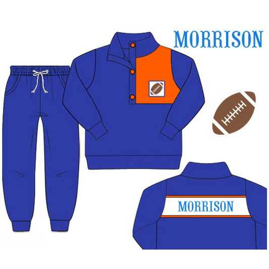 Royal Blue & Orange Game Day Set
