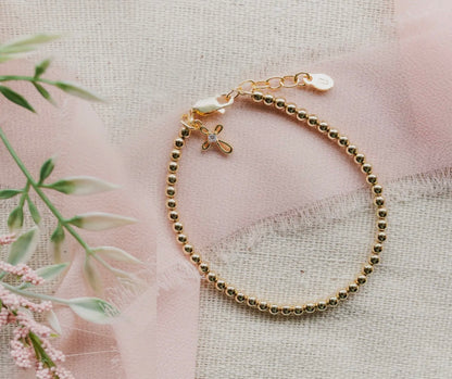 14K Gold-Plated Cross Lenox Bracelet