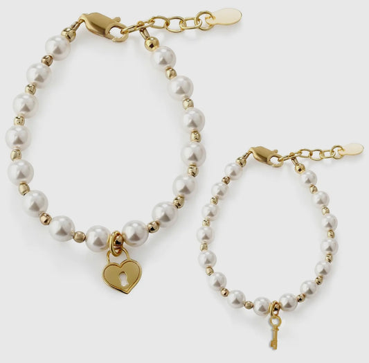 14K Gold-Plated Mom and Me Bracelets
