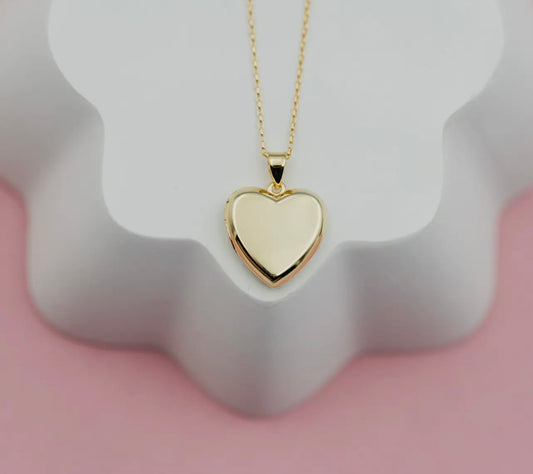 14K Gold Plated Locket (14 inch)