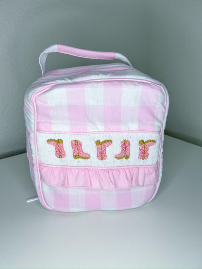 Hand Smocked Boots and Gingham Full Set