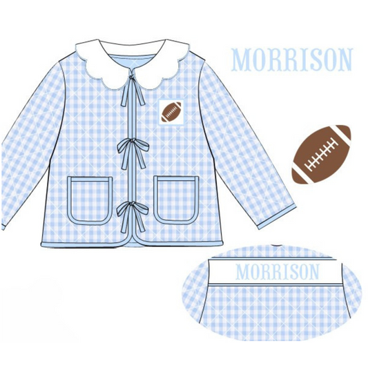 Light Blue & White Game Day Jacket