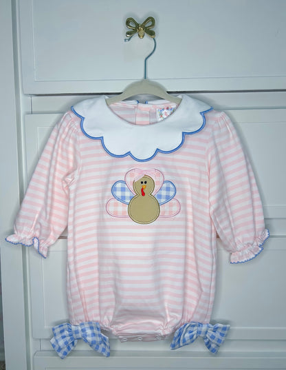 Gingham Appliqué Turkey Bubble
