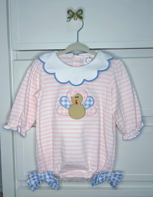 Gingham Appliqué Turkey Bubble