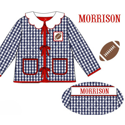 Navy Blue & Red Game Day Jacket