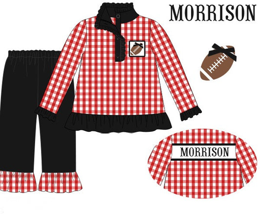 Black and Red Game Day Set