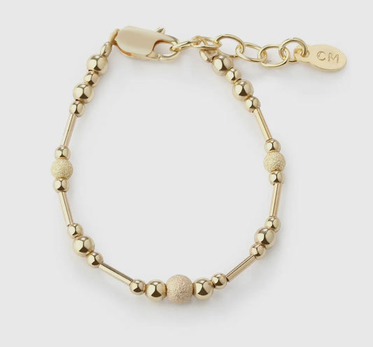 14K Gold-Plated Stardust Beads Reese Bracelet