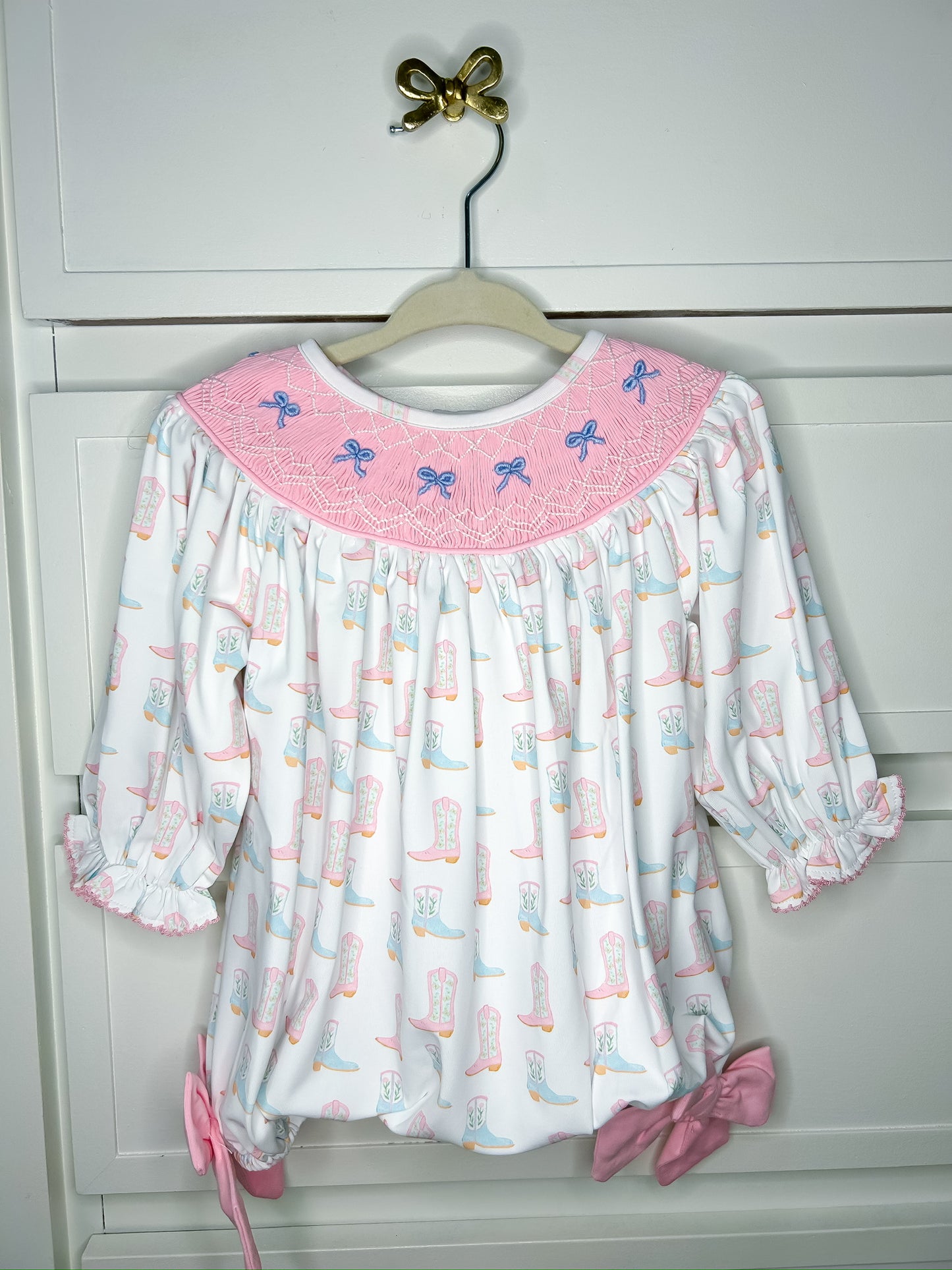 *Pre-Order* Hand Smocked Boots & Bliss Bubble! (ETA December)