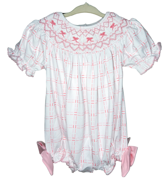 Hand Smocked Bow Bubble