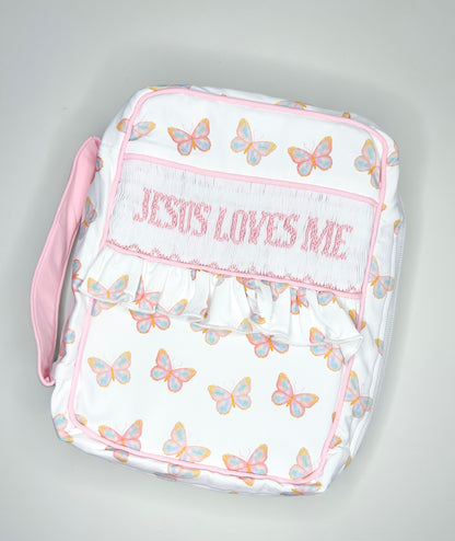 Hand Smocked Butterfly Bible Cover