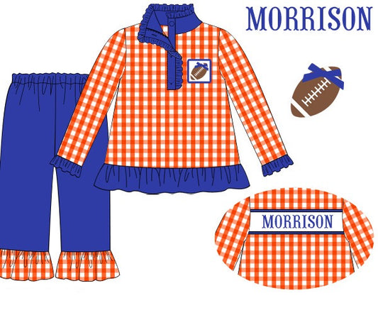 Blue and Orange Game Day Set