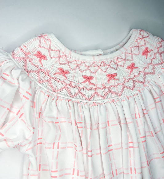 Hand Smocked Bow Bubble