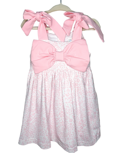 Pink Floral Bow Dress