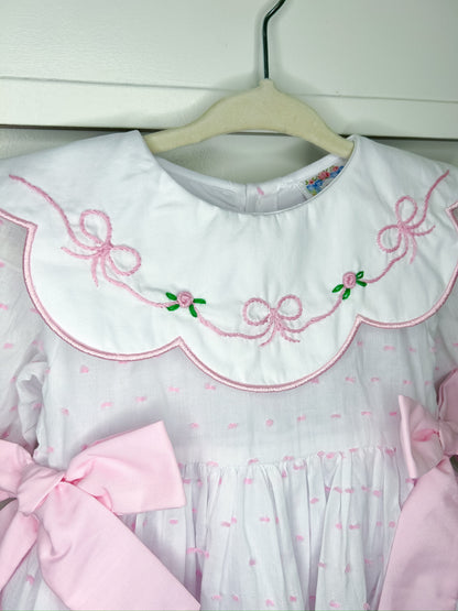 Florals and Bows Swiss Dot Set