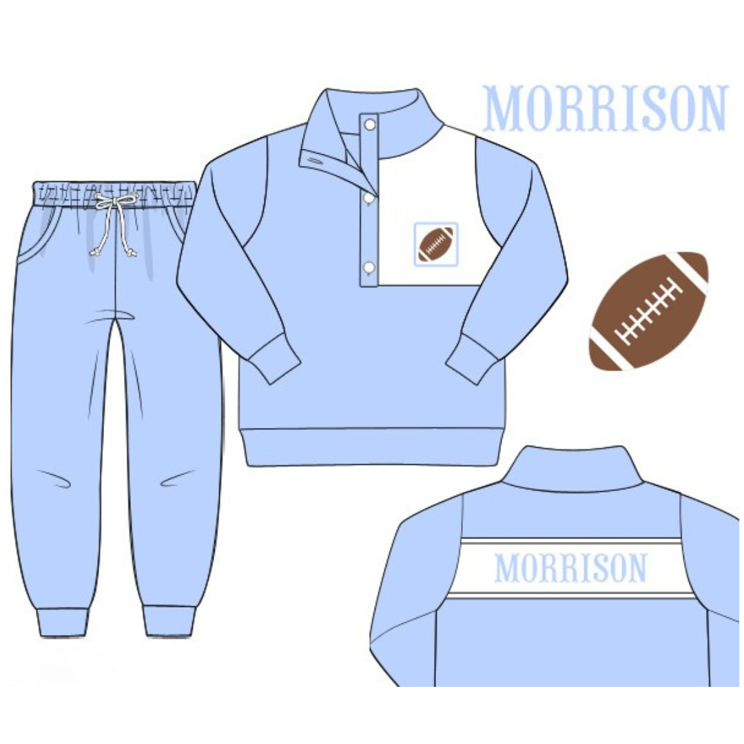 Light Blue & White Game Day Set