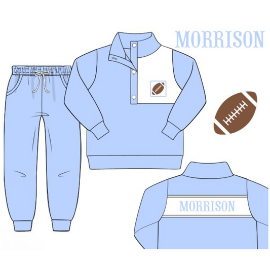 Light Blue & White Game Day Set