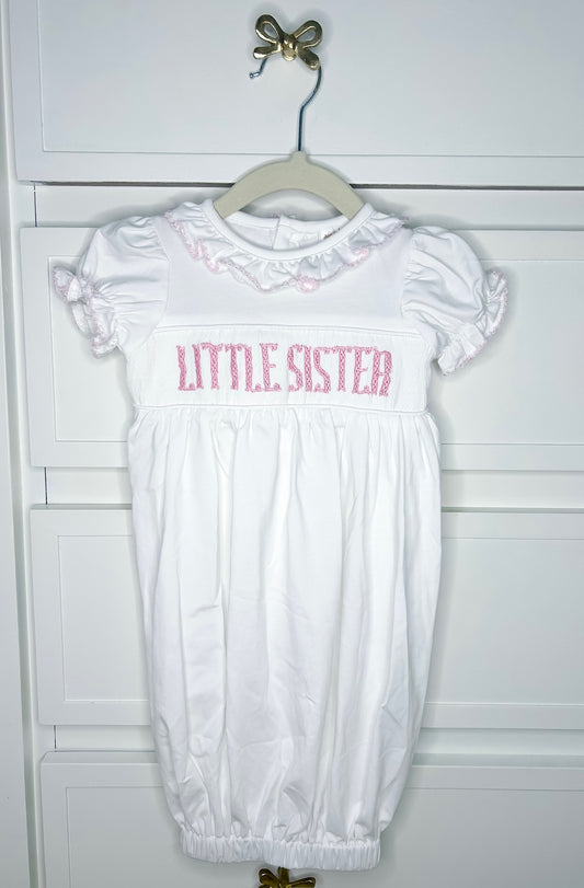 Hand Smocked Little Sister Gown