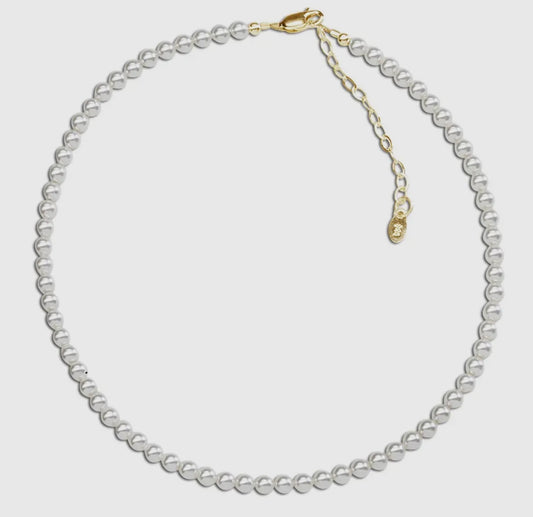 14K Gold-Plated Pearl Necklace