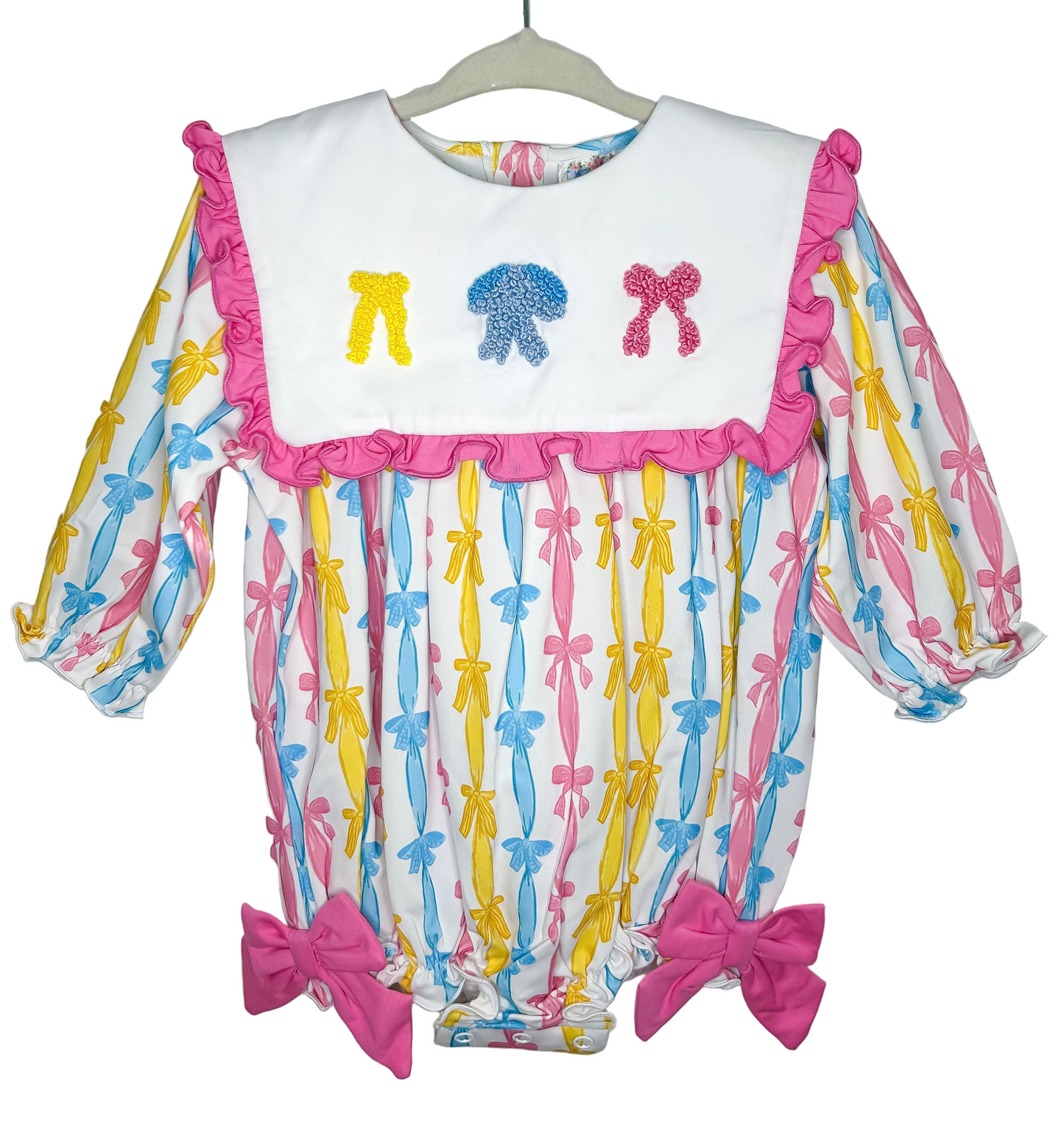 Colorful French Knot Bow Bubble