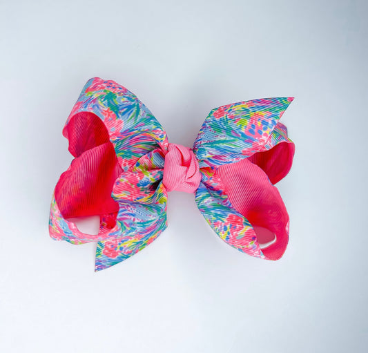 Lilly Grosgrain Bow 4.5” on Clip
