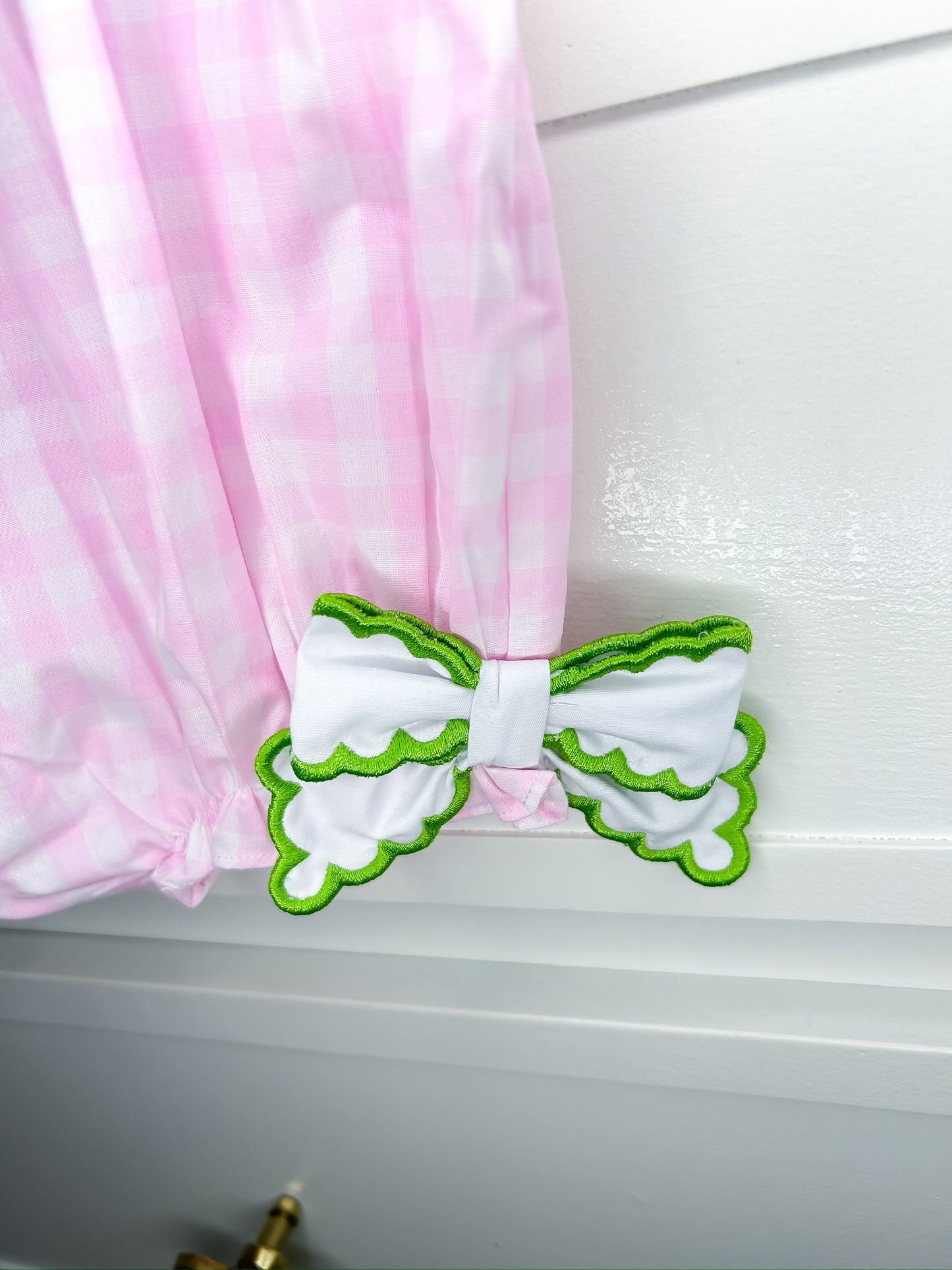 Hand Smocked Gingham Golf Bubble