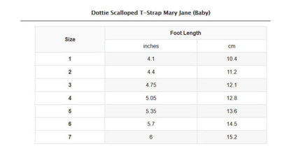 Dottie Scalloped T-Strap Mary Jane (Baby)
